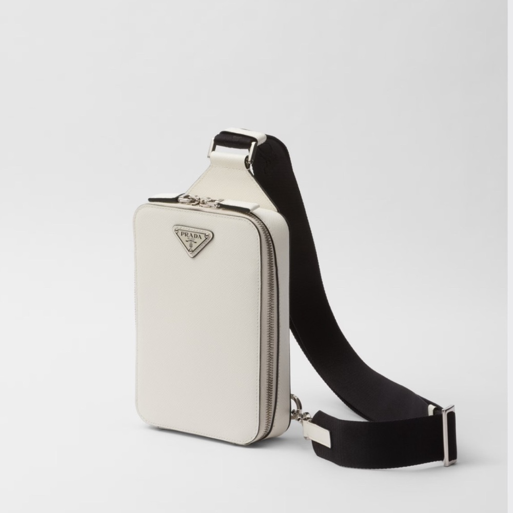 Prada White and Black Belt Bags